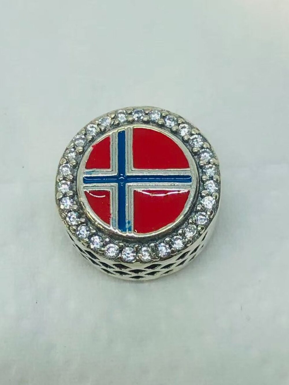 ✨ ✨Pandora Norway Flag Charm Exclusive Charm S925 Silver with box